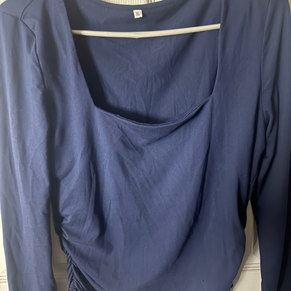 SHEIN Navy Long Sleeve Top